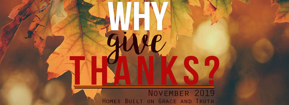 Why Give Thanks 