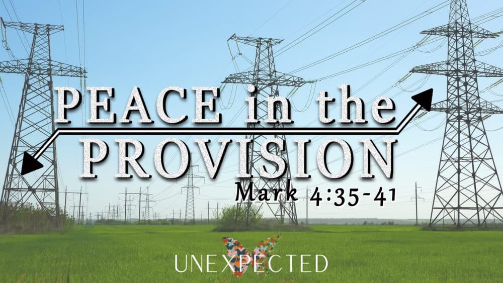 Unexpected, Part 3: Peace in the Provision
